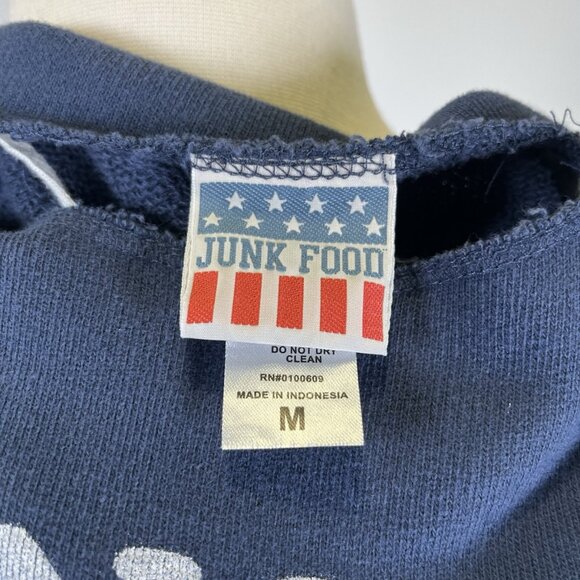 Junk Food No Pictures Influencer Celebrity Off Shoulder Sweater Medium Retro - Picture 7 of 8